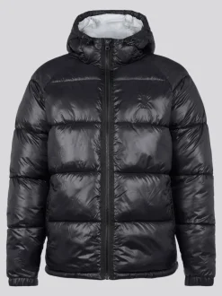 U.S. Polo Assn. Black Mens High Shine Heavyweight Quilted Jacket