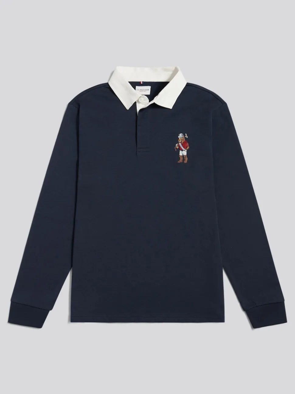U.S. Polo Assn Blue Chuck Rugby Shirt