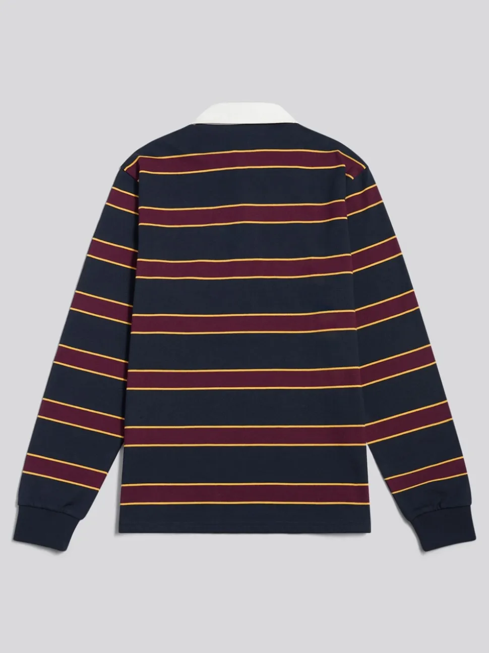 U.S. Polo Assn Blue Double Horsemen Stripe Rugby Shirt