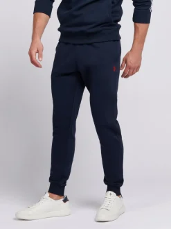 U.S. Polo Assn. Blue Mens Classic Fit Double Horsemen Joggers