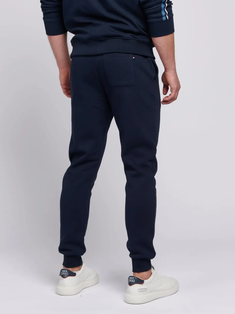 U.S. Polo Assn. Blue Mens Classic Fit Double Horsemen Joggers