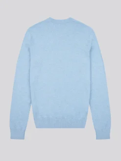 U.S. Polo Assn. Blue Mens Cotton Crew Neck Jumper