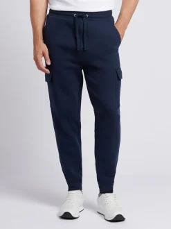 U.S. Polo Assn. Blue Mens Double Horsemen Cargo Sweat Joggers