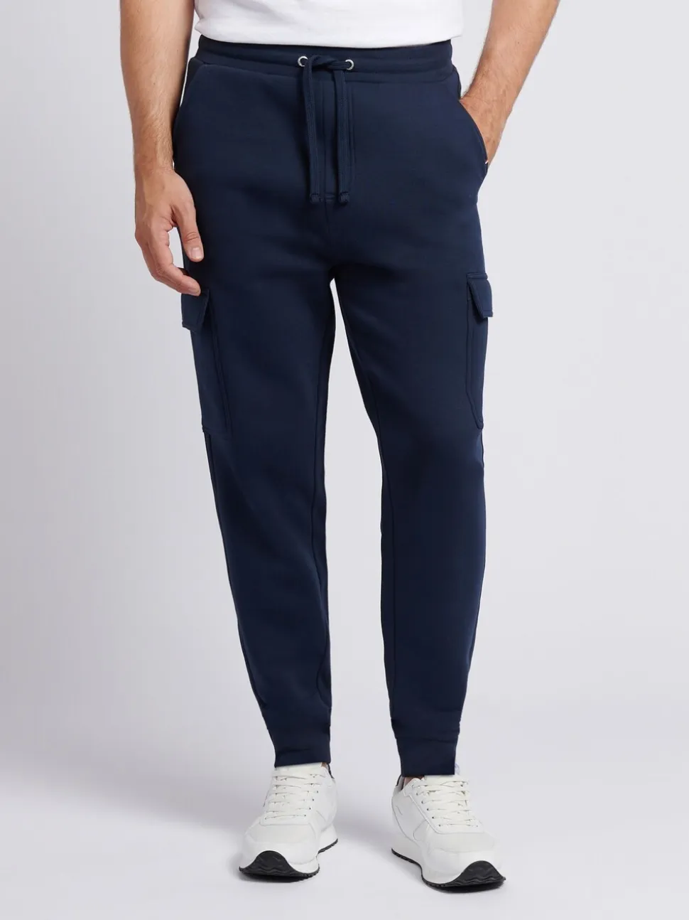 U.S. Polo Assn. Blue Mens Double Horsemen Cargo Sweat Joggers