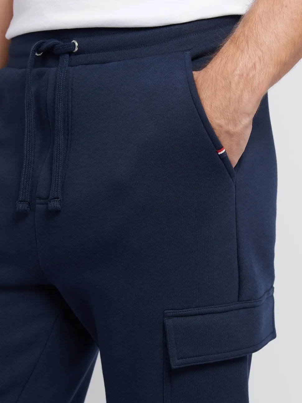 U.S. Polo Assn. Blue Mens Double Horsemen Cargo Sweat Joggers