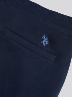 U.S. Polo Assn. Blue Mens Double Horsemen Cargo Sweat Joggers