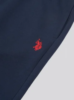 U.S. Polo Assn. Blue Mens Double Horsemen Loopback Joggers