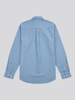 U.S. Polo Assn. Blue Mens Peached Oxford Shirt