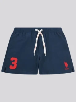 U.S. Polo Assn. Blue Mens Player 3 Swim Shorts