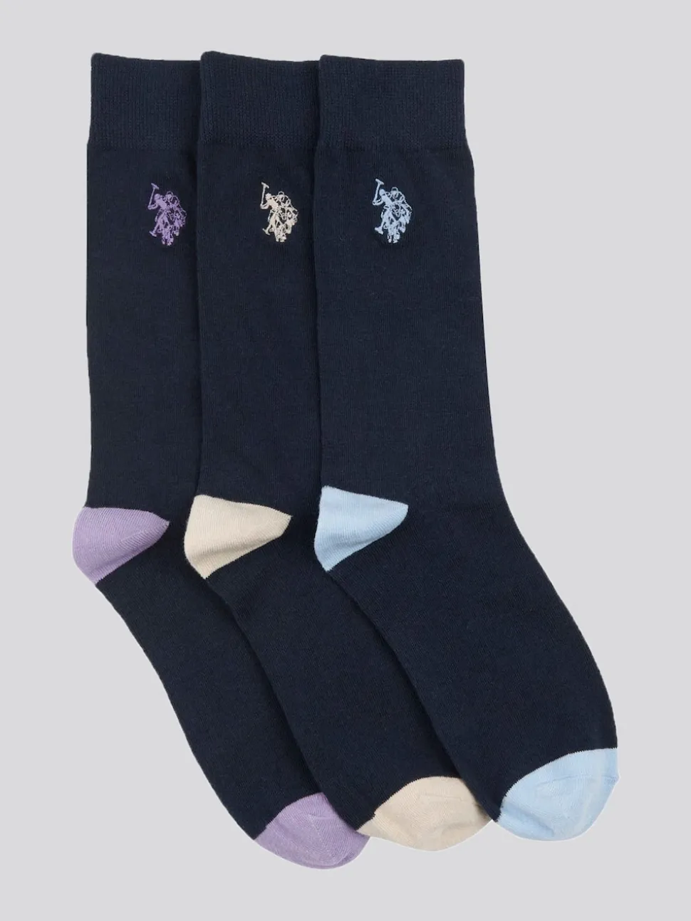 U.S. Polo Assn. Blue Mens Smart Socks 3 Pack
