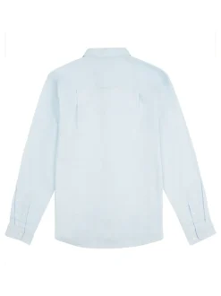 U.S. Polo Assn. Blue Stretch Cotton Mens Poplin Shirt