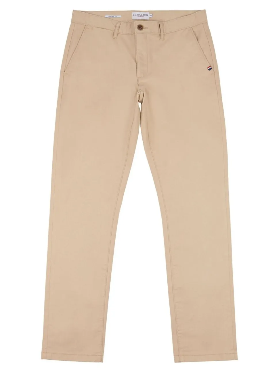 U.S. Polo Assn. Brown Mens Classic Chinos Trousers
