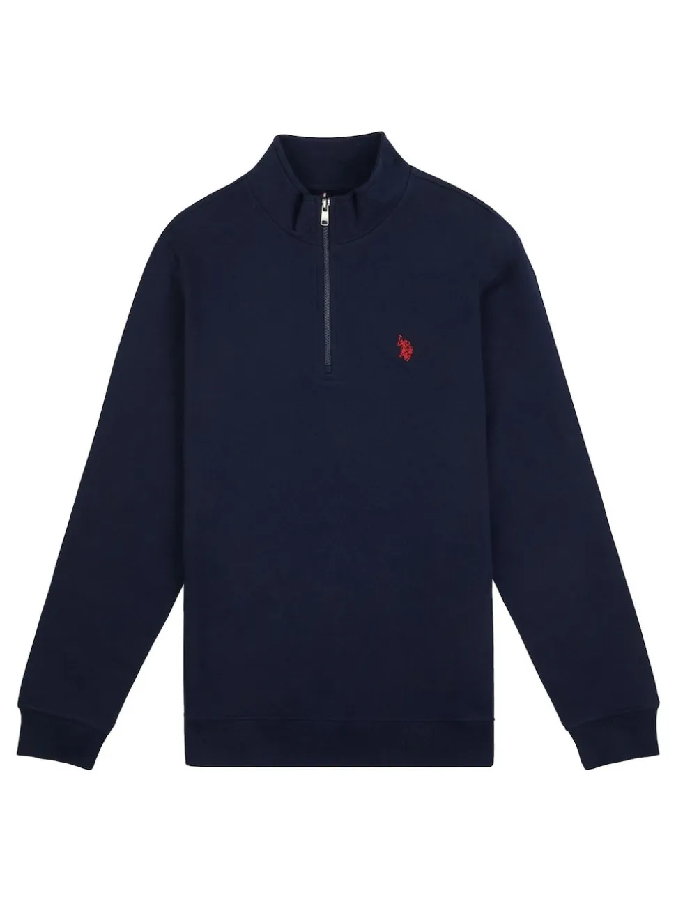 U.S. Polo Assn. Dark Blue Mens Classic Fit Quarter Zip Sweatshirt