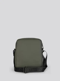 U.S. Polo Assn Green Mens Arrowhead Cross-Body Bag
