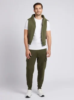 U.S. Polo Assn. Green Mens Double Horsemen Cargo Sweat Joggers