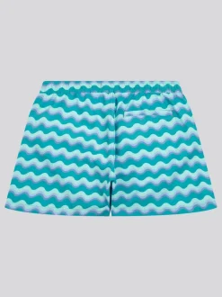 U.S. Polo Assn. Green Mens Wave Swim Shorts