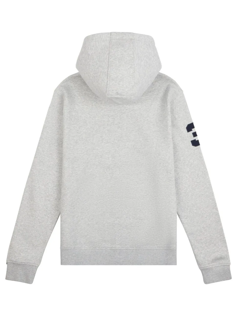 U.S. Polo Assn. Grey Mens Classic Fit 100% Cotton Player 3 Zip-Up Hoodie