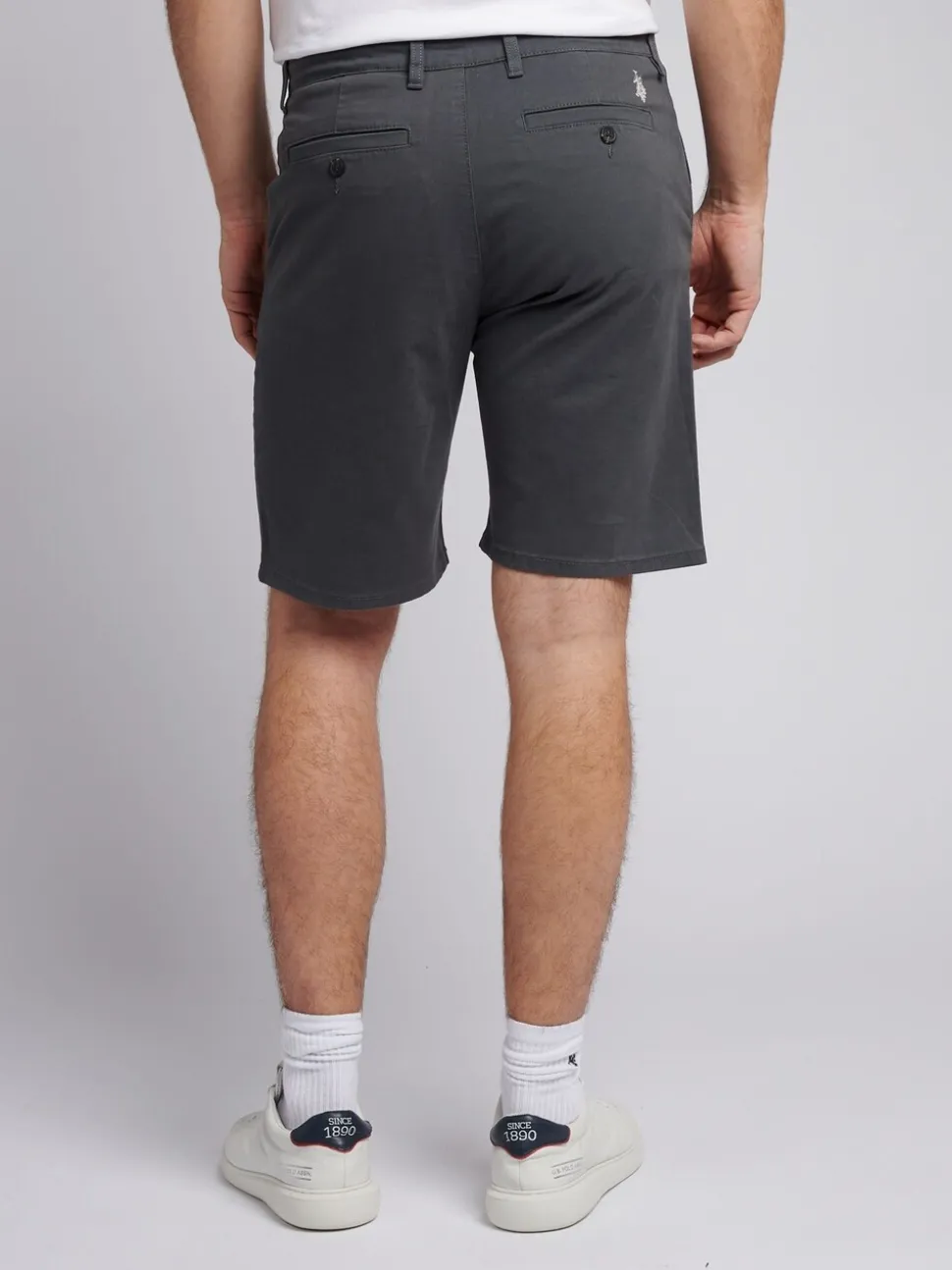 U.S. Polo Assn. Grey Mens Classic Chinos Shorts