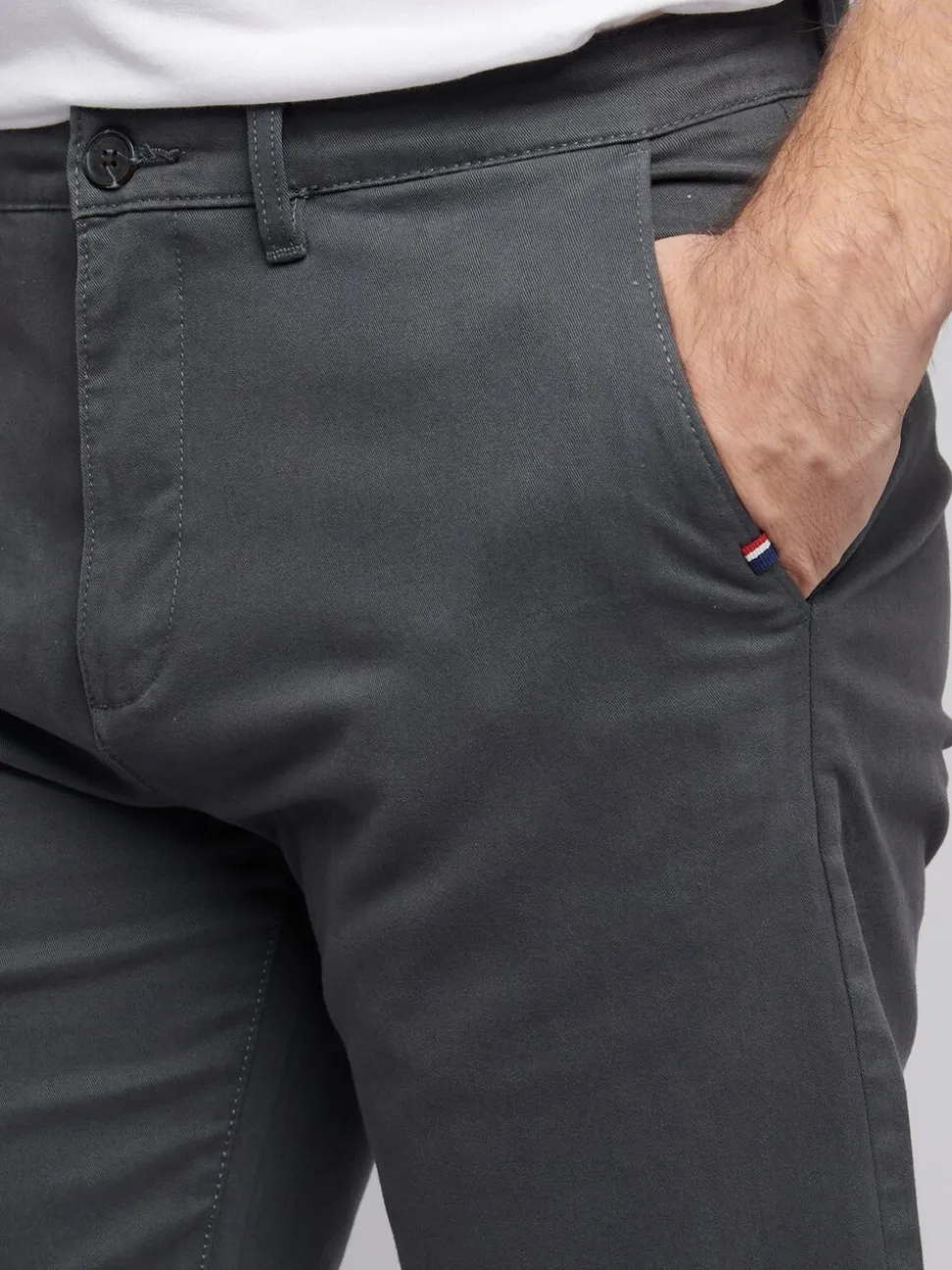 U.S. Polo Assn. Grey Mens Classic Chinos Shorts