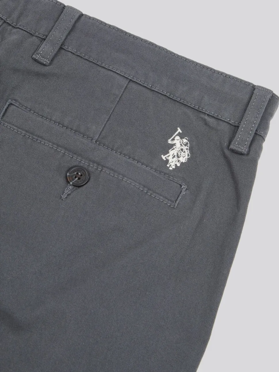 U.S. Polo Assn. Grey Mens Classic Chinos Shorts