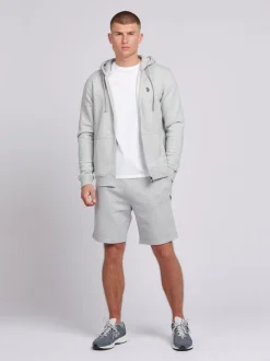 U.S. Polo Assn Grey Mens Double Horsemen Sweat 100% Cotton Shorts