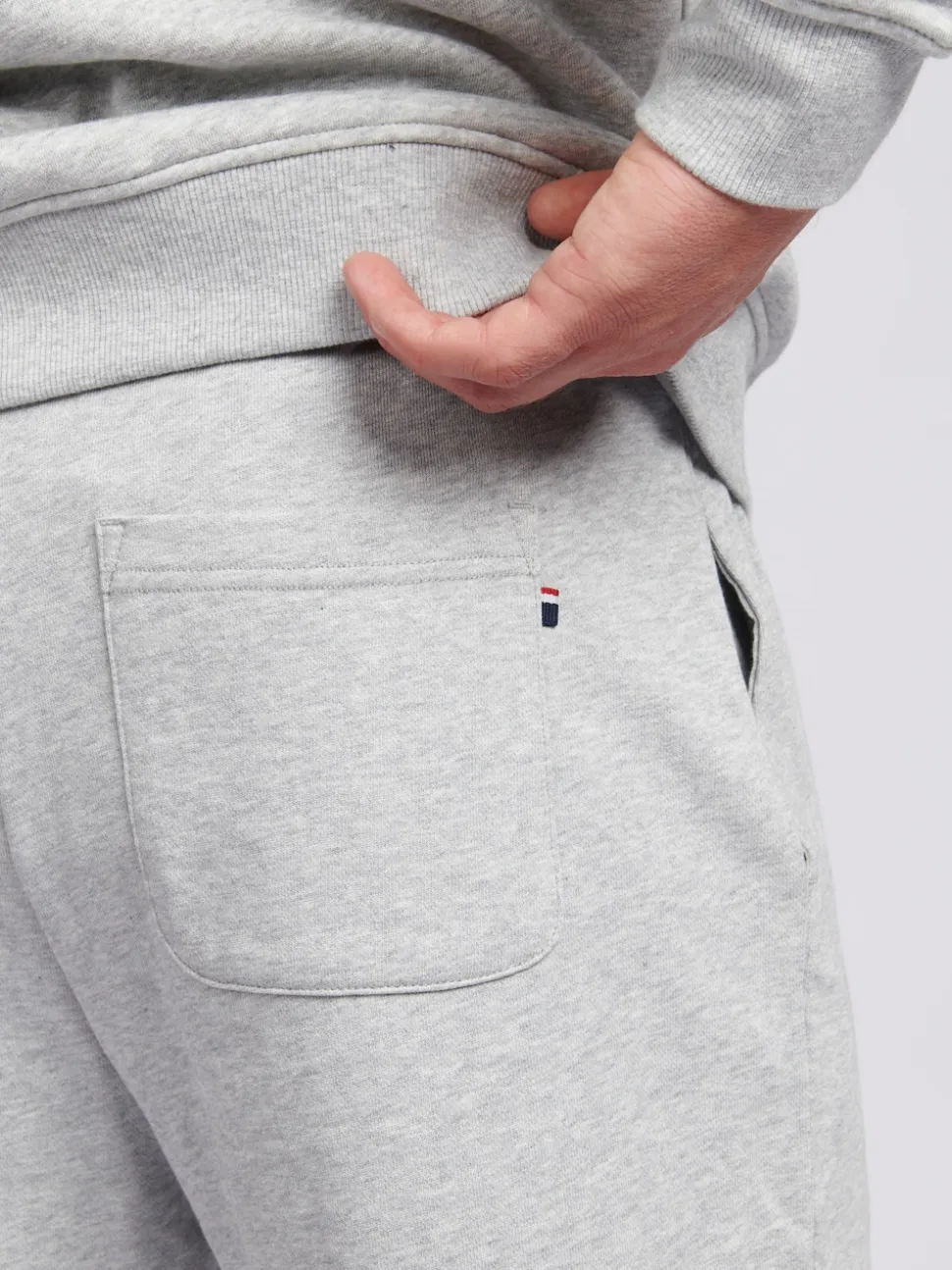 U.S. Polo Assn Grey Mens Double Horsemen Sweat 100% Cotton Shorts