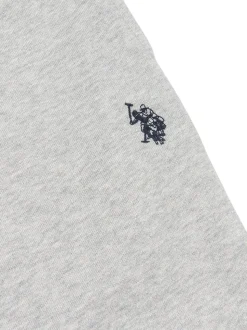 U.S. Polo Assn Grey Mens Double Horsemen Sweat 100% Cotton Shorts