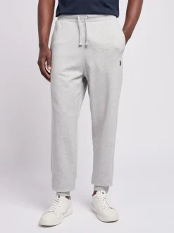 U.S. Polo Assn. Grey Mens Double Horsemen Loopback Joggers