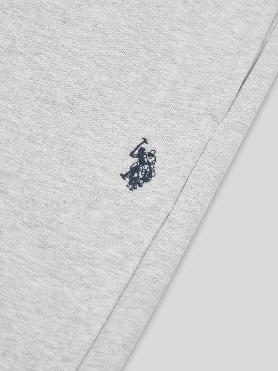 U.S. Polo Assn. Grey Mens Double Horsemen Loopback Joggers