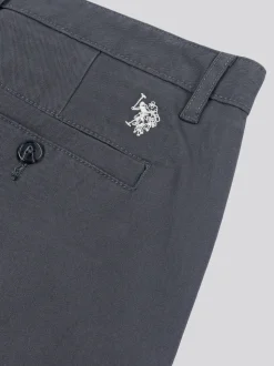 U.S. Polo Assn. Light Grey Mens Classic Chinos Trousers