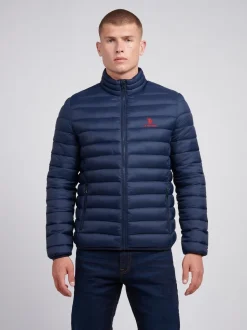U.S. Polo Assn. Mens Lightweight Bound Quilted Jacket