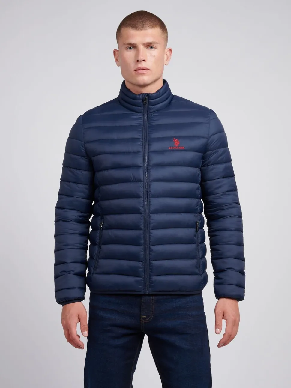 U.S. Polo Assn. Mens Lightweight Bound Quilted Jacket