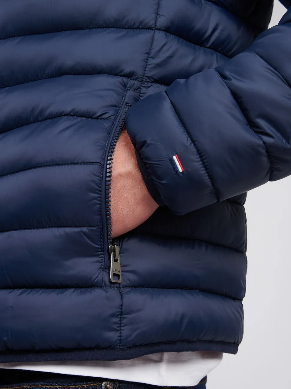 U.S. Polo Assn. Mens Lightweight Bound Quilted Jacket