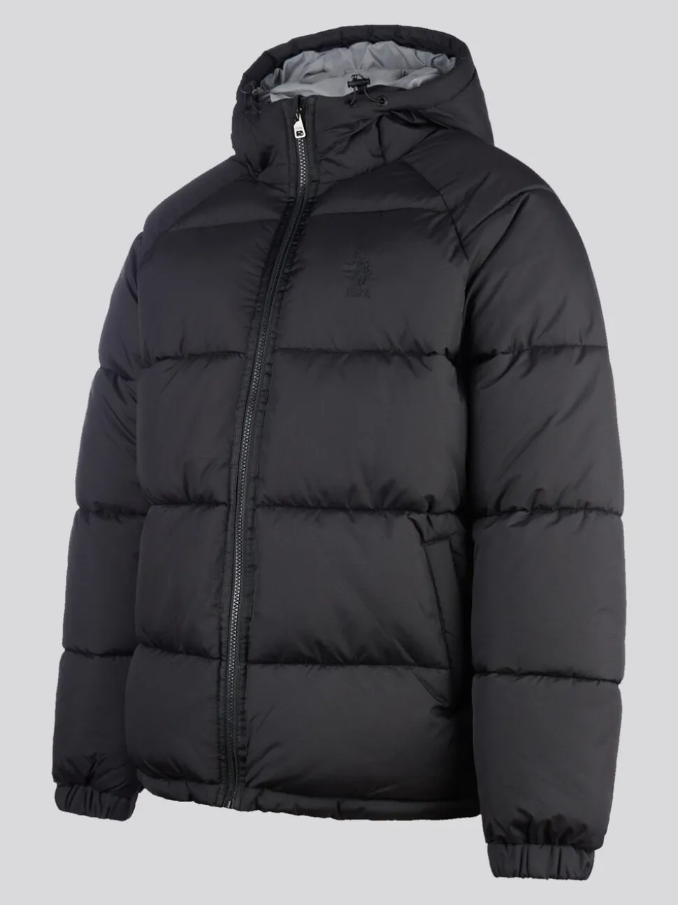 U.S. Polo Assn. Mens Ripstop Hooded Puffer Jacket