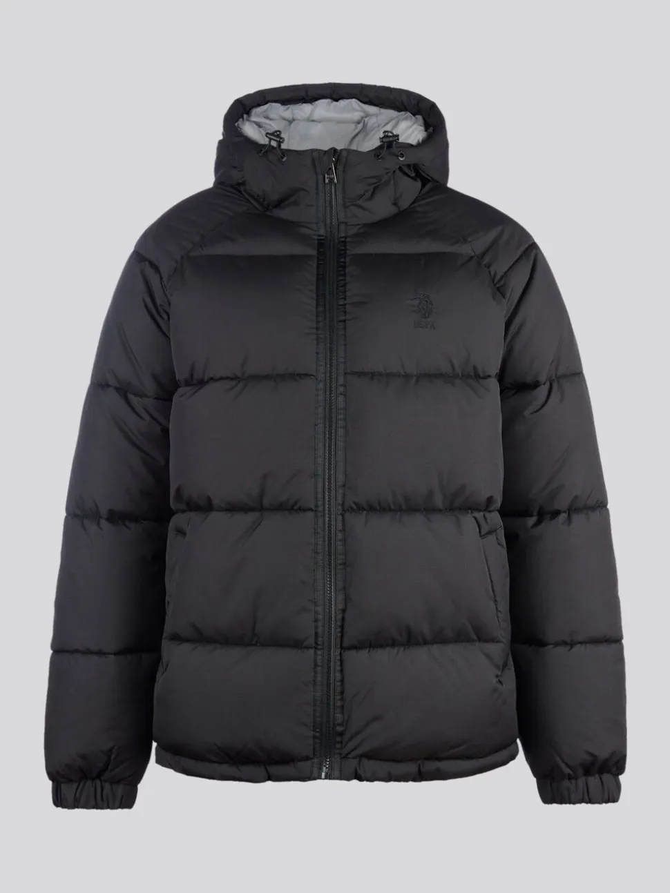 U.S. Polo Assn. Mens Ripstop Hooded Puffer Jacket