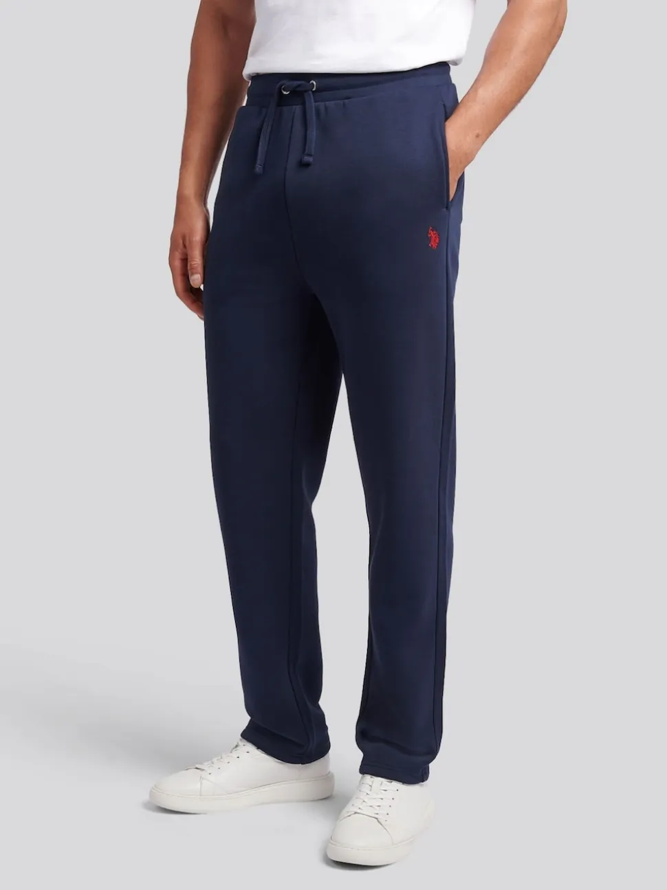 U.S. Polo Assn. Navy Blue Mens Double Horsemen Straight Leg Joggers