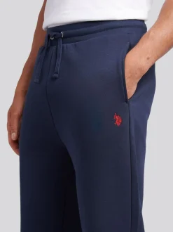 U.S. Polo Assn. Navy Blue Mens Double Horsemen Straight Leg Joggers