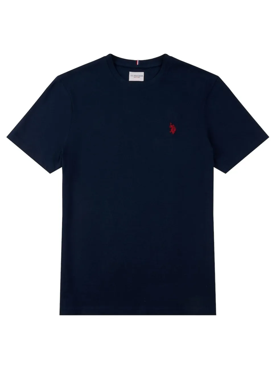 U.S. Polo Assn. Navy Blue Mens Regular Fit Double Horsemen 100% Cotton T-Shirt