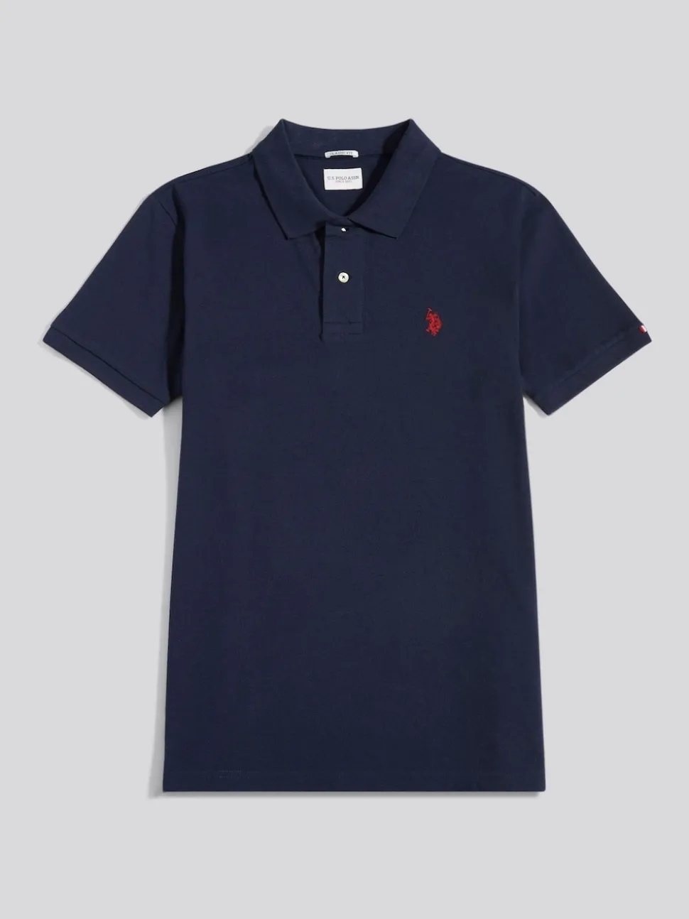 U.S. Polo Assn. Navy Blue Regular Fit Pique 100% Cotton Polo Shirt