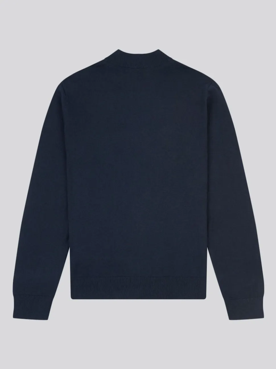 U.S. Polo Assn. Navy Cotton Funnel Neck Quarter Zip Knit
