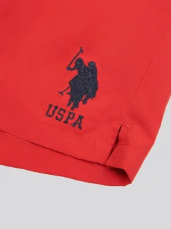 U.S. Polo Assn. Red Mens Player 3 Swim Shorts