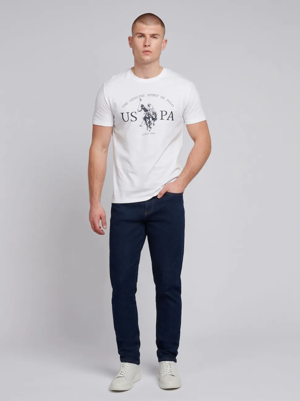 U.S. Polo Assn. Sky Blue Mens Classic Fit Jeans