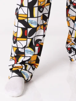 Vanilla Underground Black Pingu Comic Strip Lounge Joggers