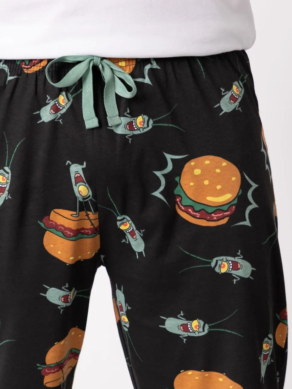 Vanilla Underground Black SpongeBob SquarePants Plankton Lounge Joggers