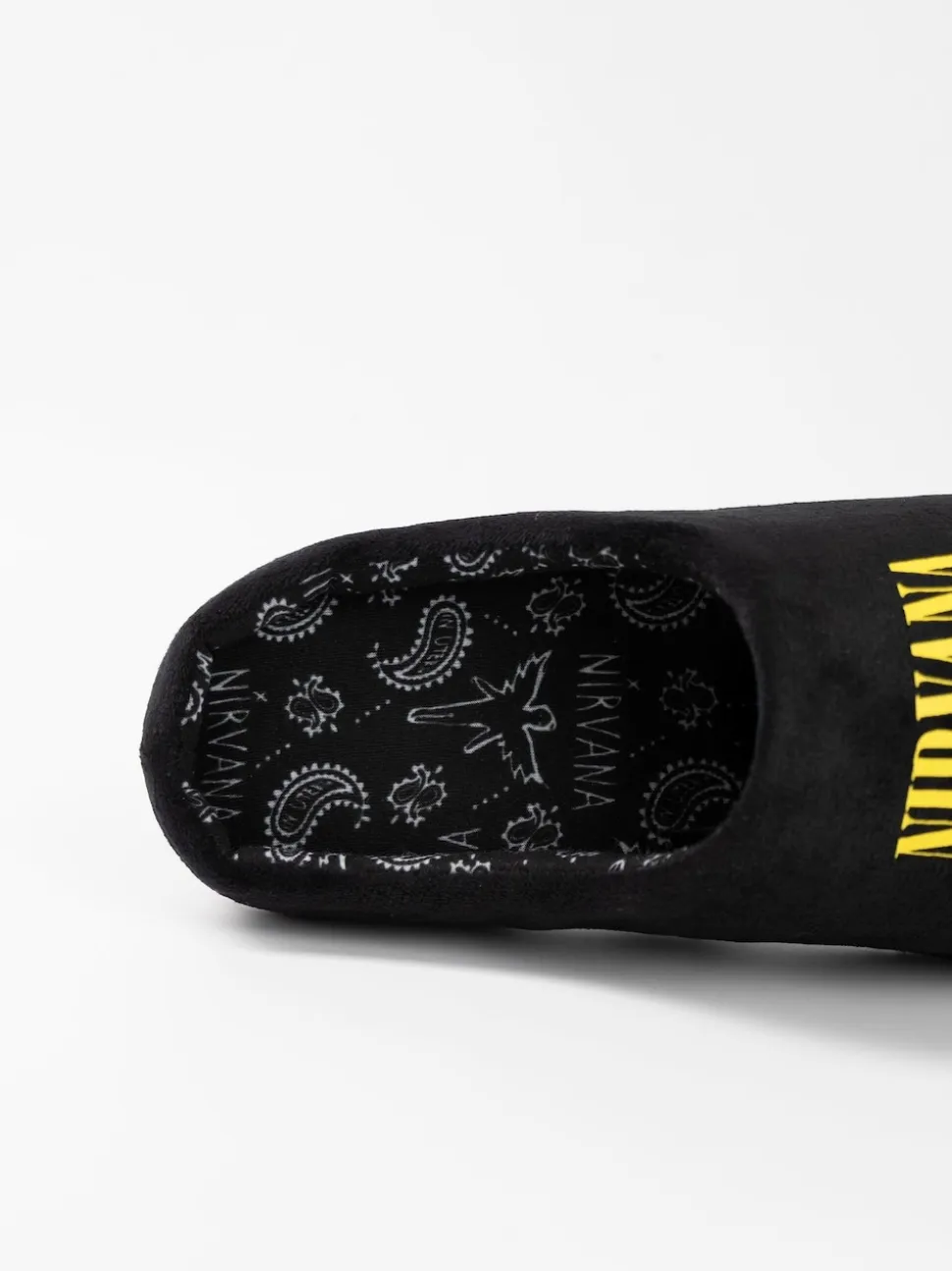 Vanilla Underground Black Nirvana Mule Slippers