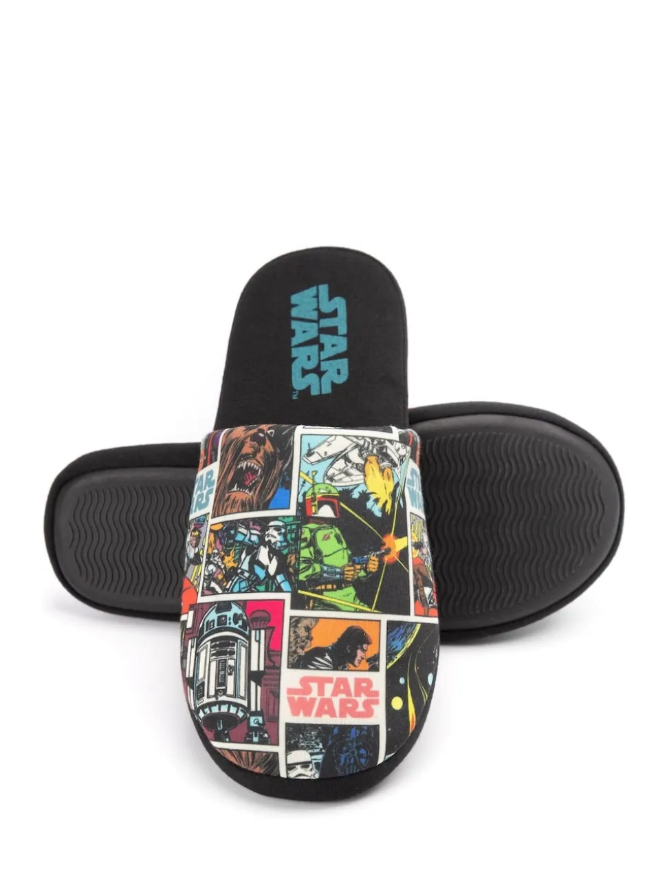 Vanilla Underground Black Mr Men Mr Lazy Slippers