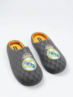 Vanilla Underground Black Real Madrid Logo Slippers