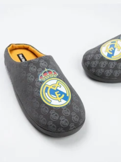 Vanilla Underground Black Real Madrid Logo Slippers