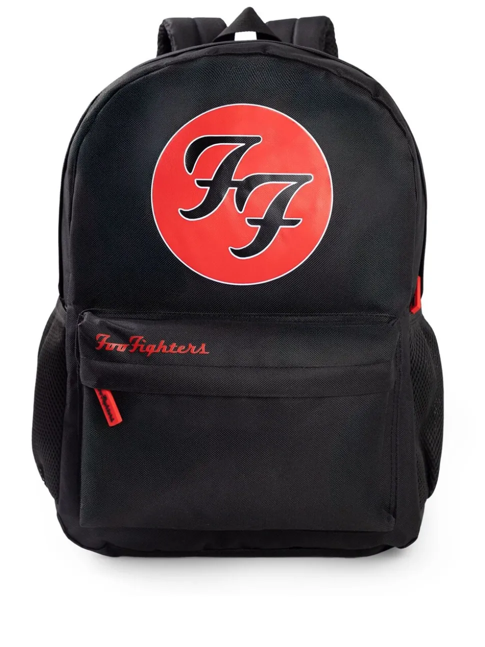 Vanilla Underground Black Foo Fighters Unisex Black Backpack