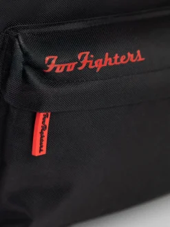 Vanilla Underground Black Foo Fighters Unisex Black Backpack